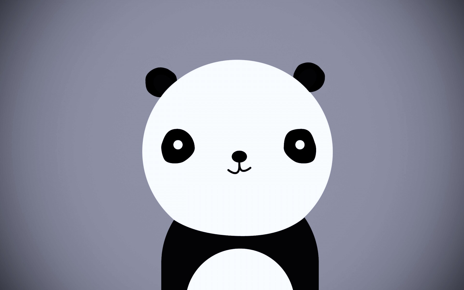 Минималистичная панда обои