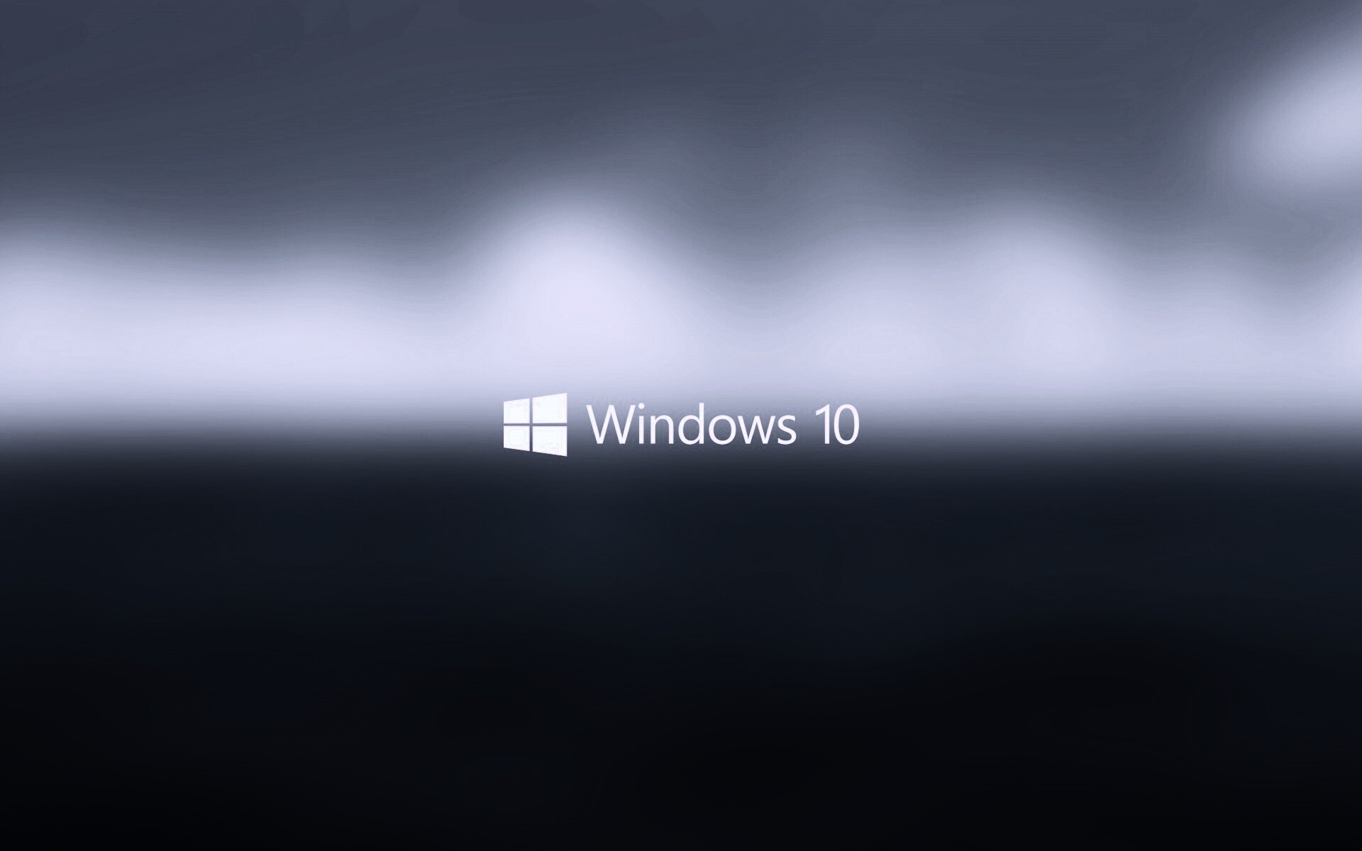 Windows 10 на синем фоне обои