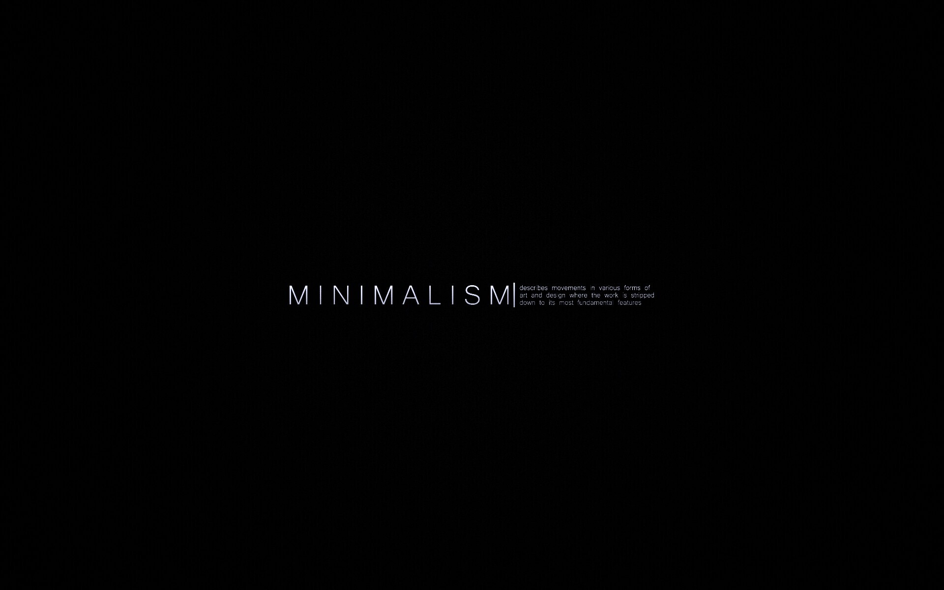 Минимализм обои