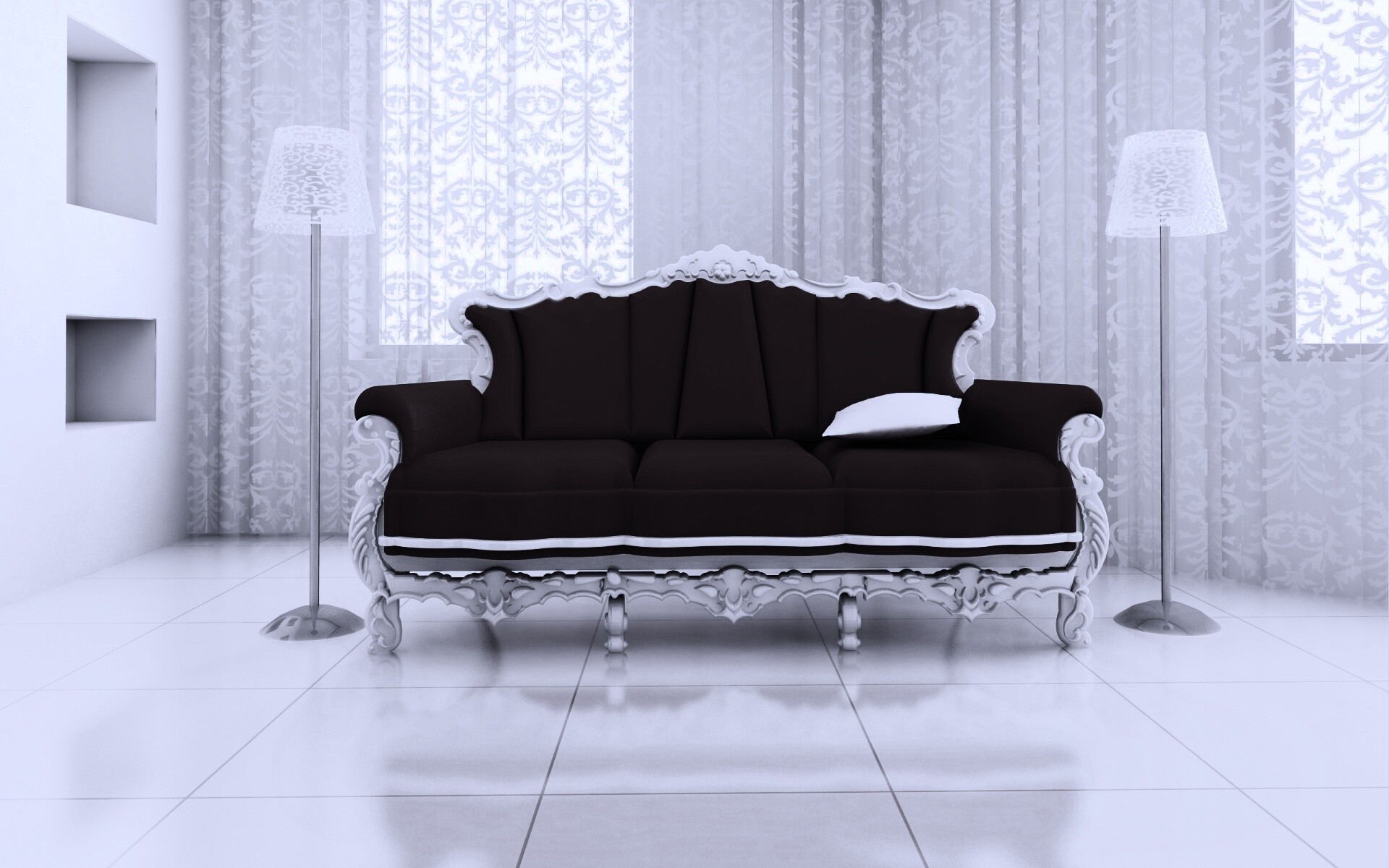 Диван в стиле ампир обои