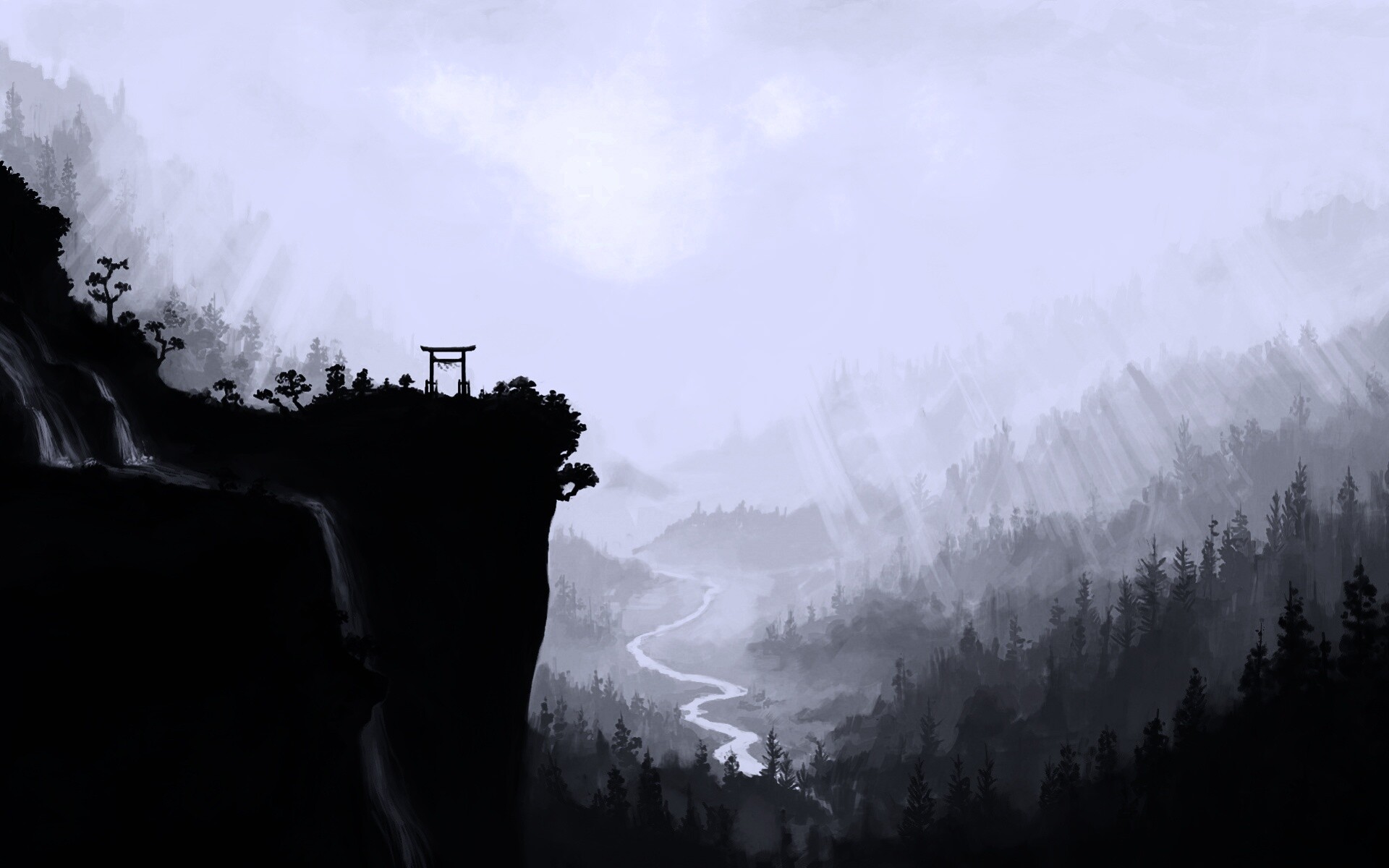 Пейзаж в китае обои