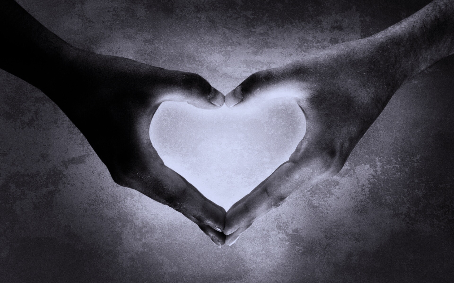Сердце из сложенных рук обои