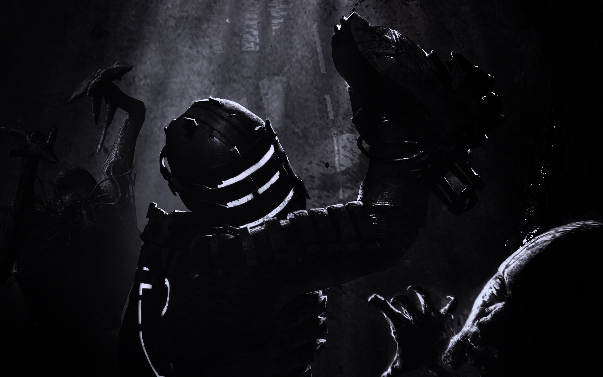 Айзек Кларк выпилил монстра обои