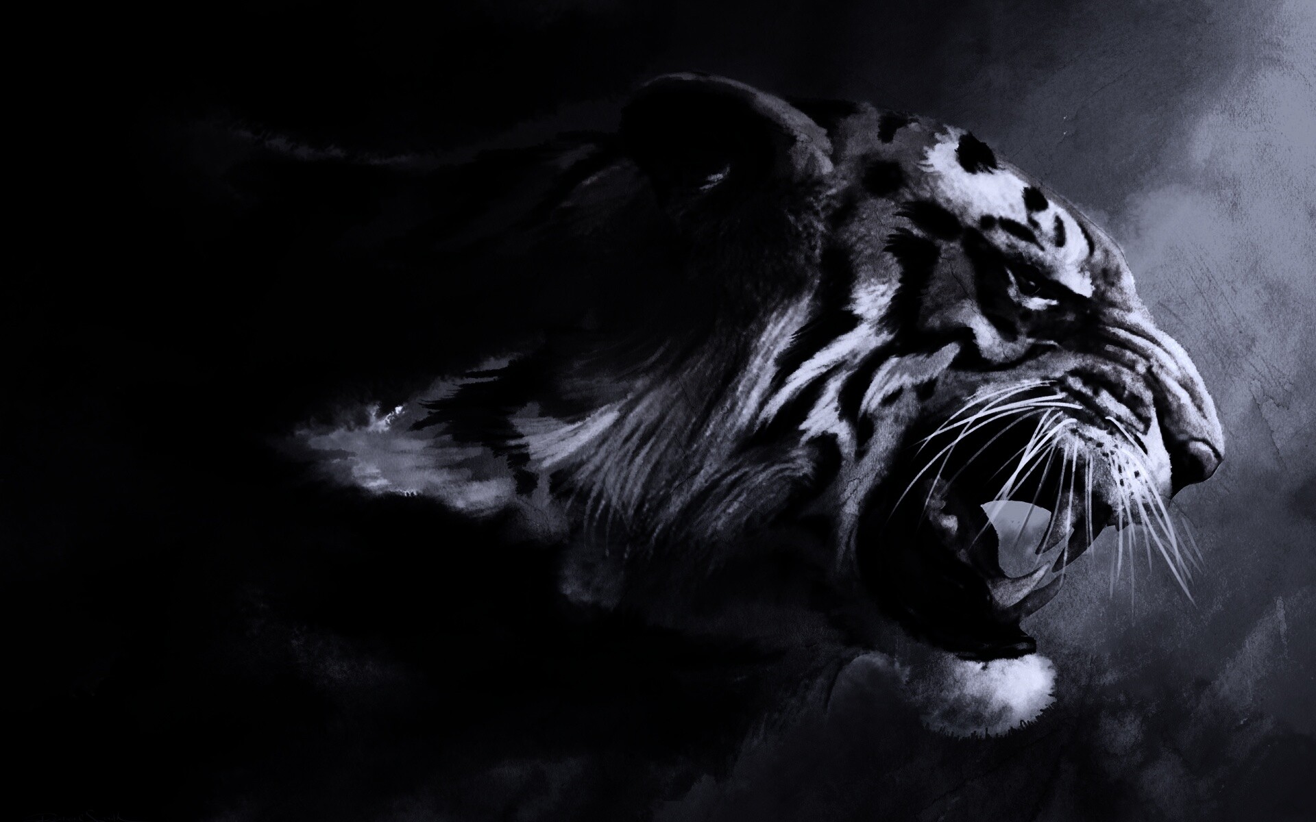 Картина с тигром обои