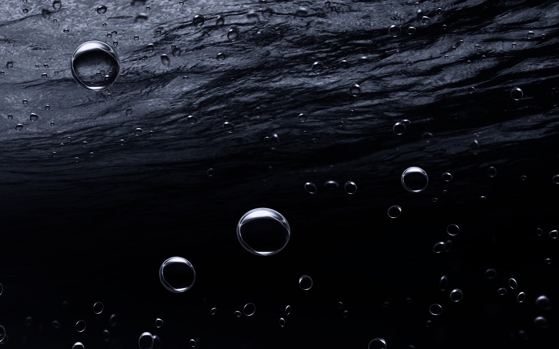 Пузыри под водой обои