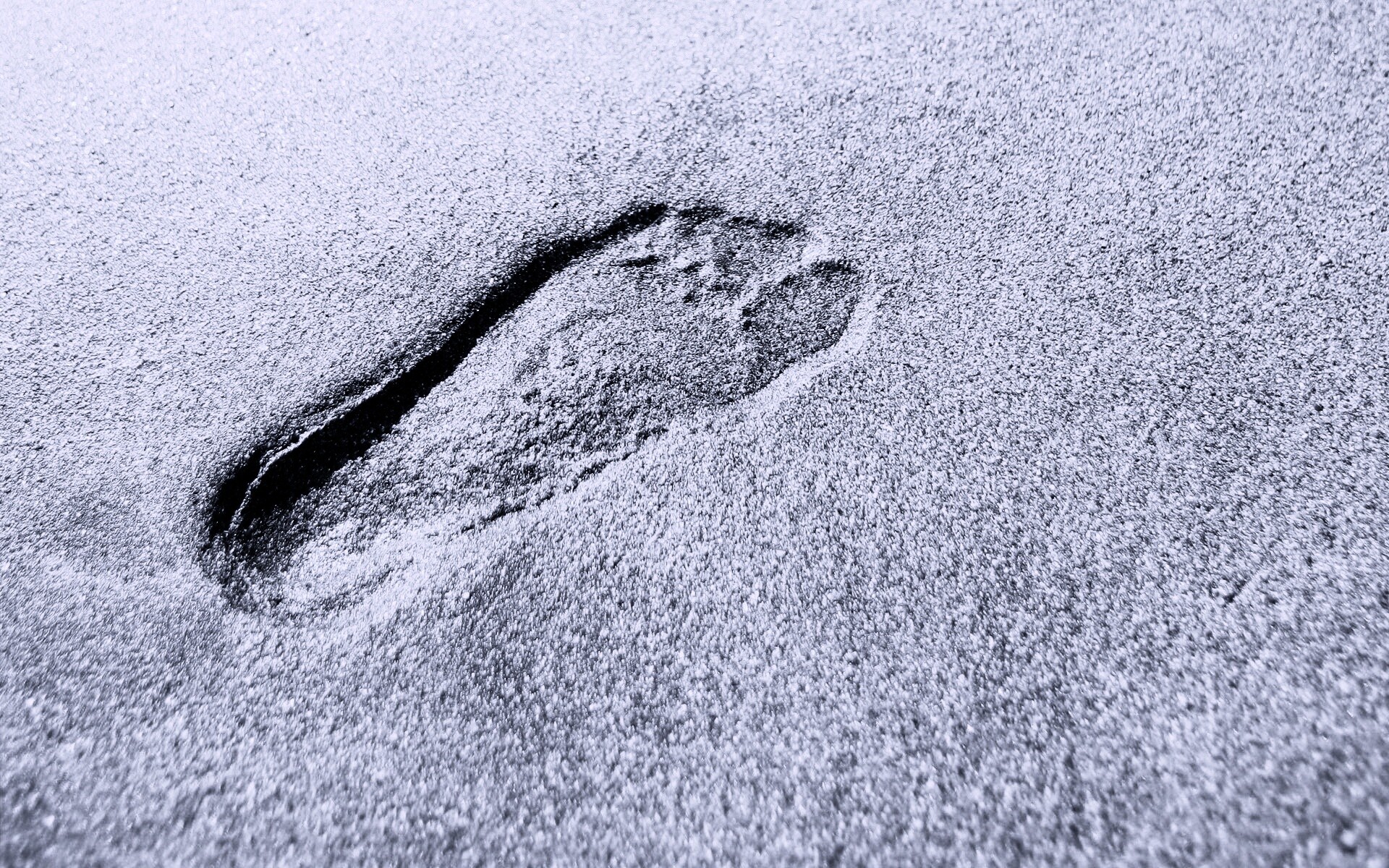 Отпечаток ноги обои