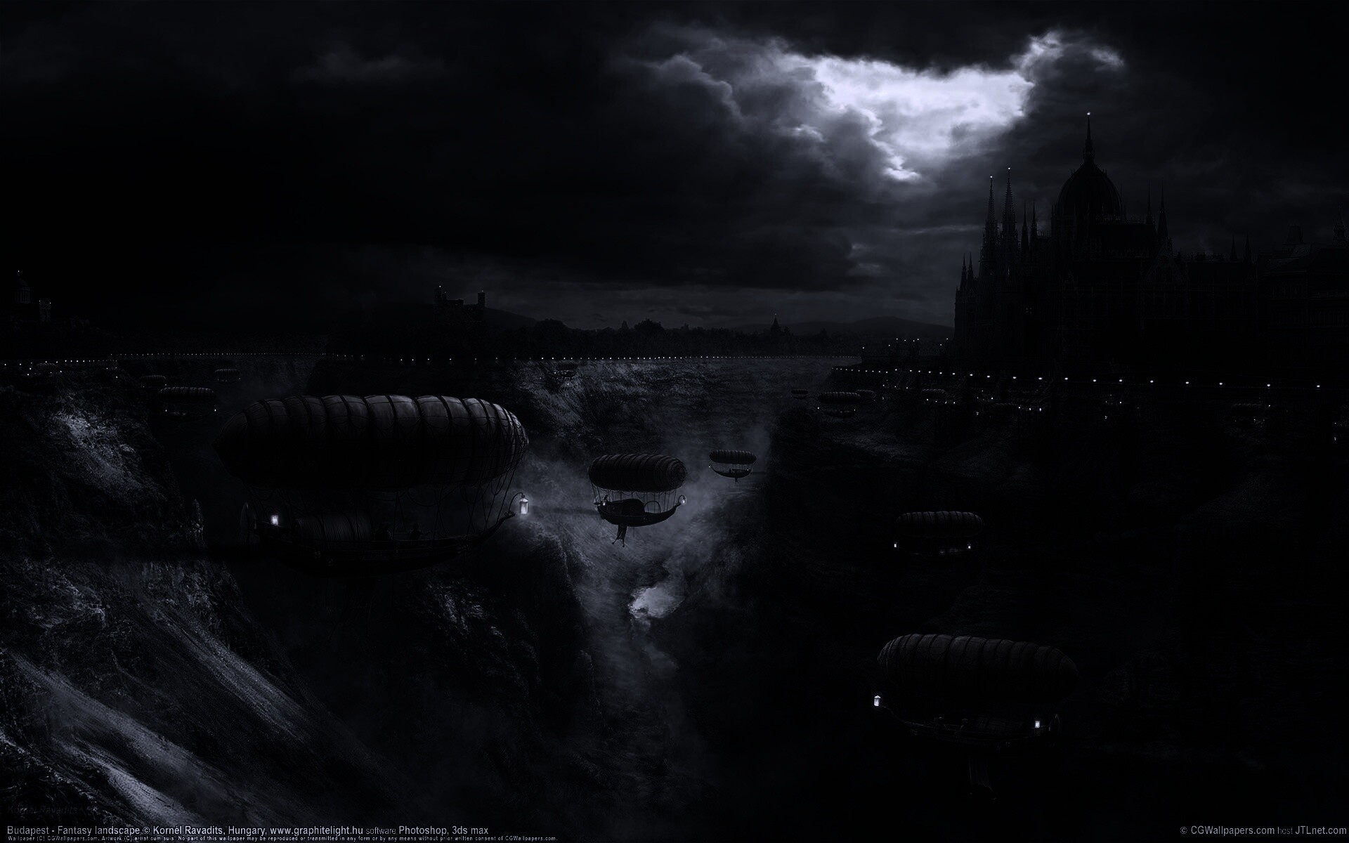 Фентезийный Будапешт обои