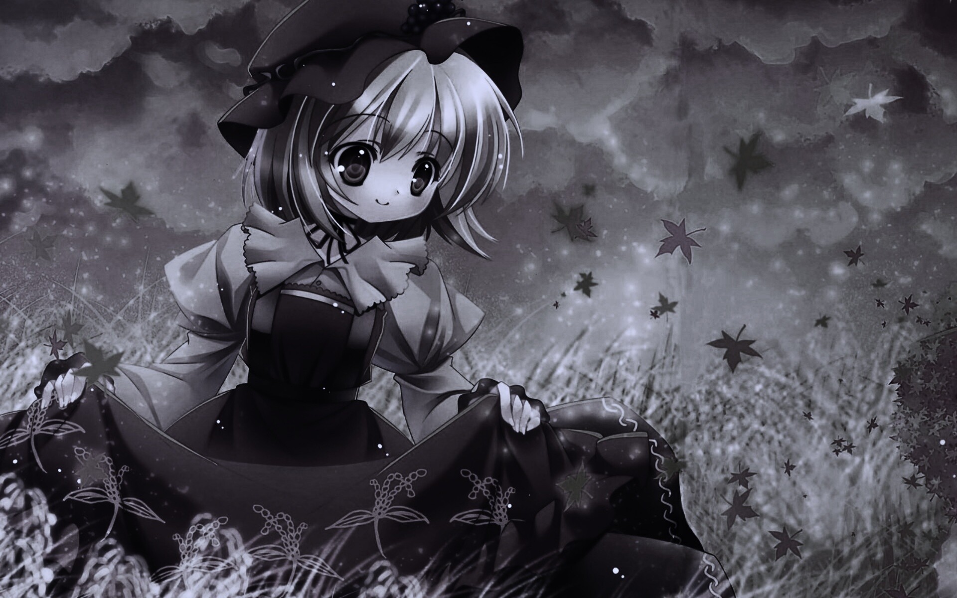 Девочка в поле обои