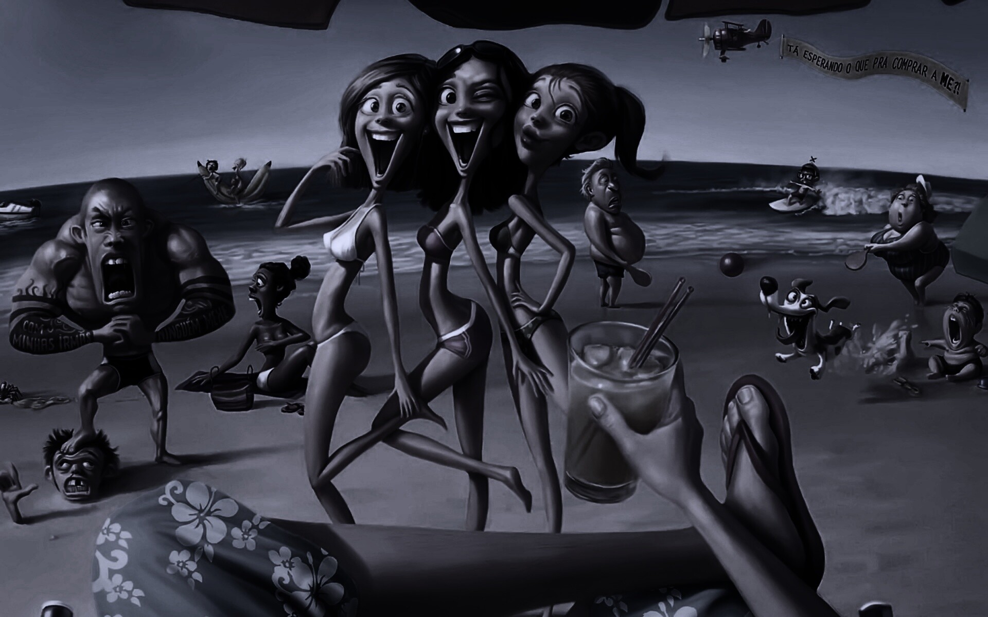 На пляжу ляжу) обои