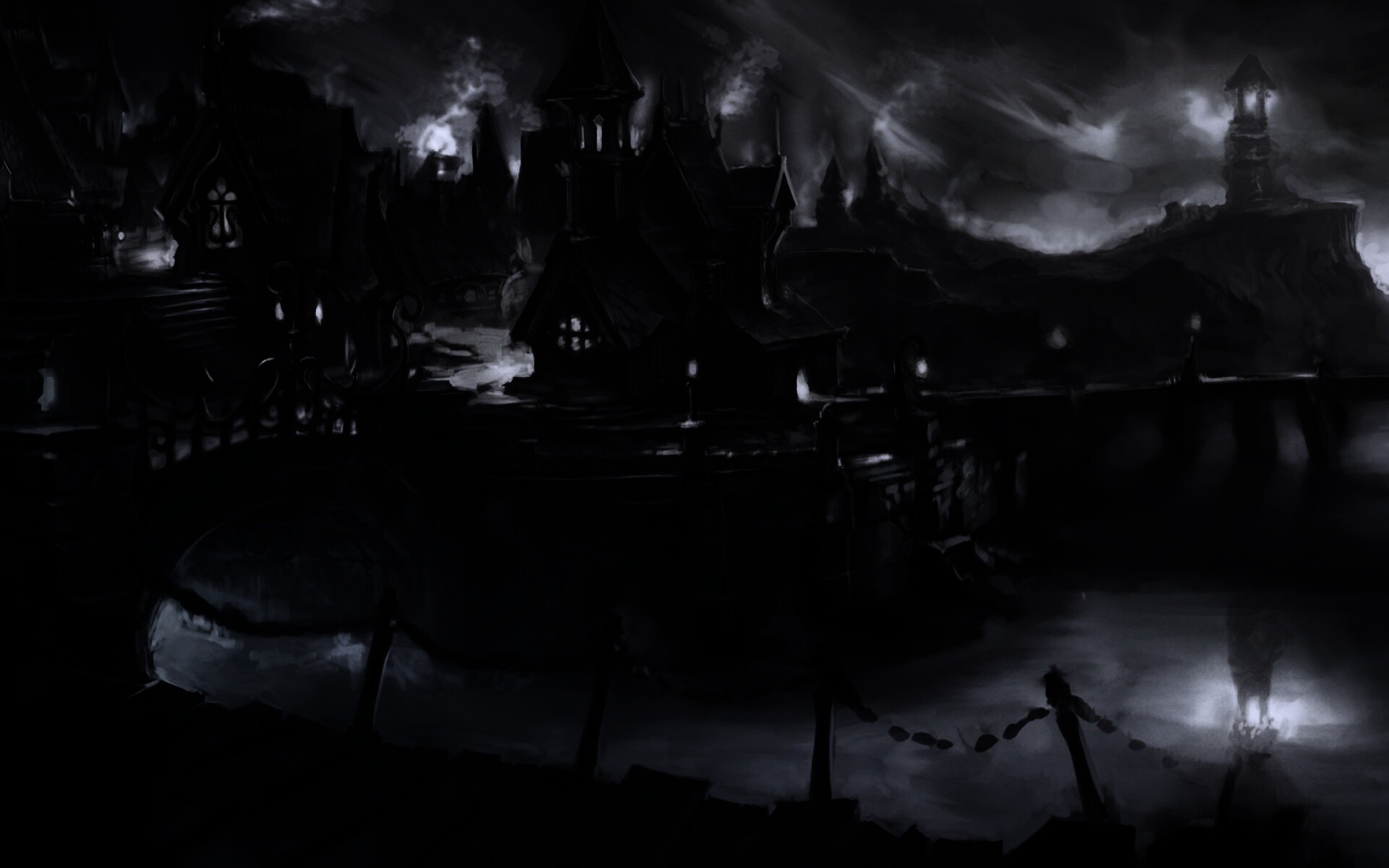 Волшебная деревня обои