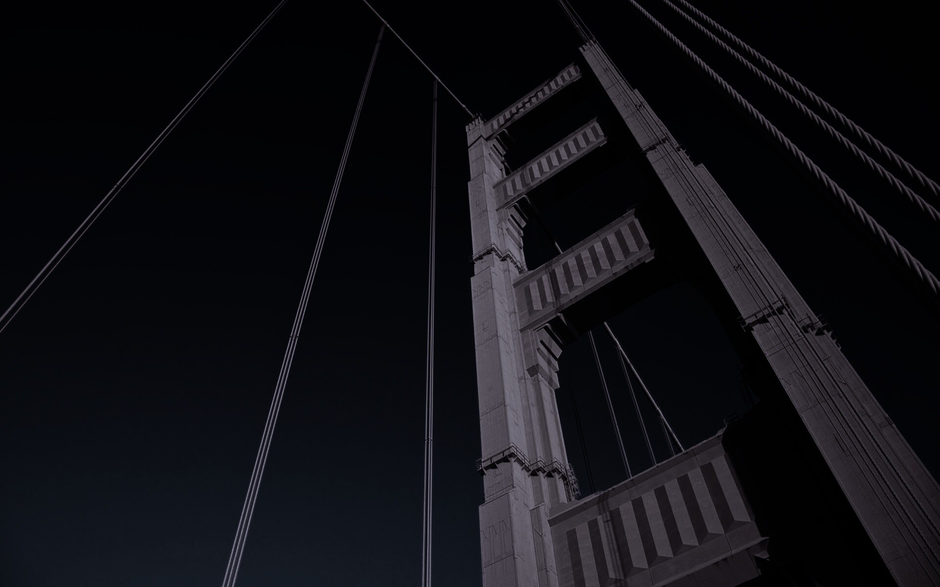 Опора моста Золотые Ворота обои