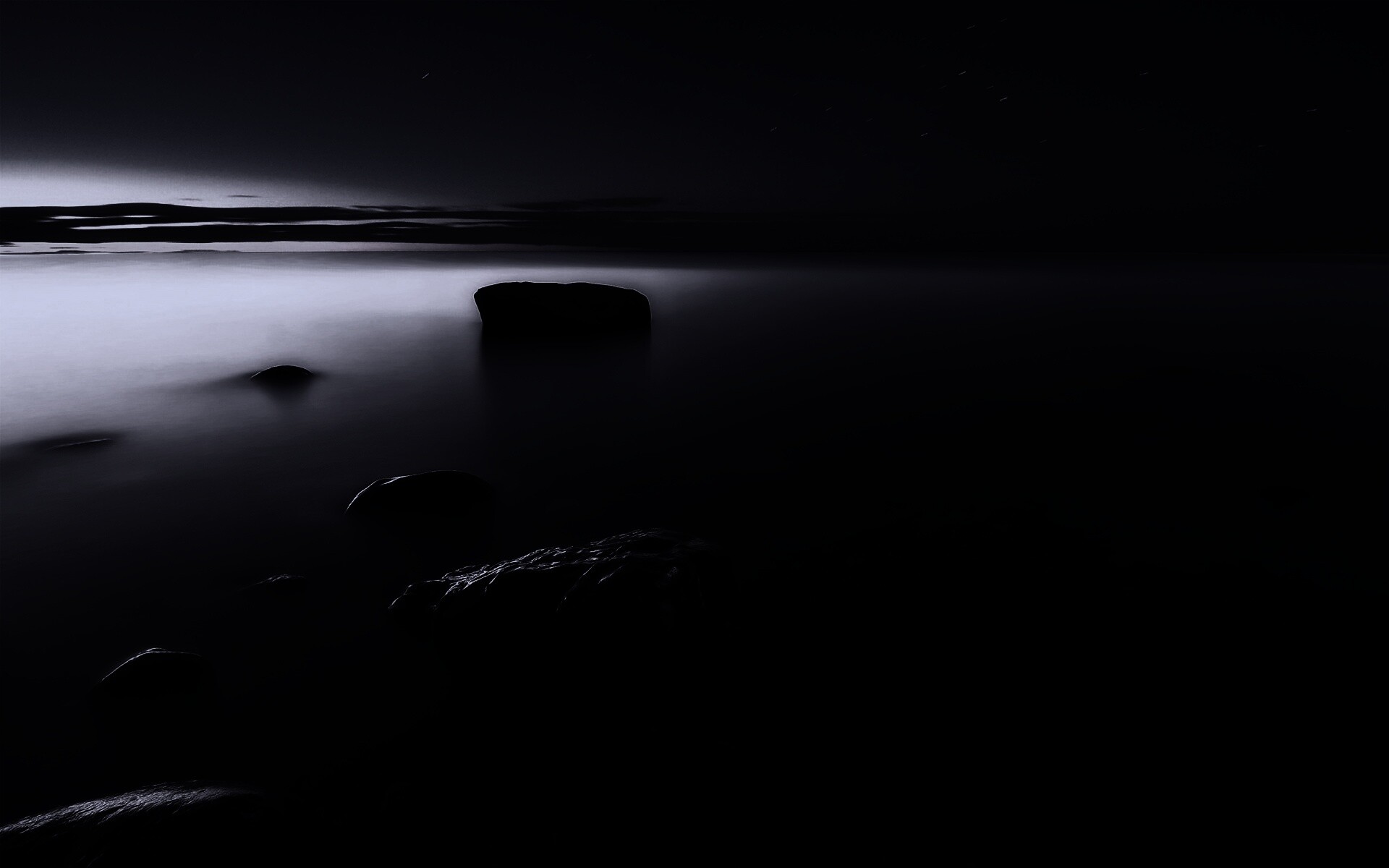 Камни в тумане обои