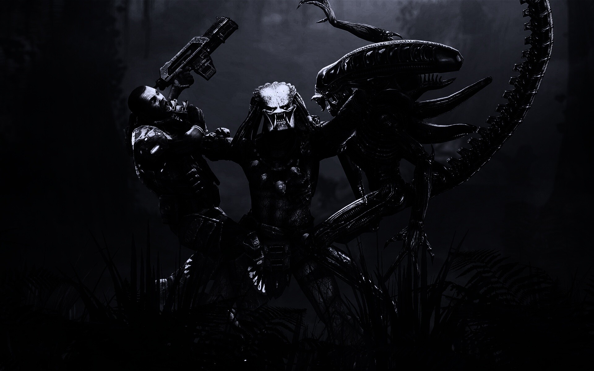 Чужой против Хищника обои