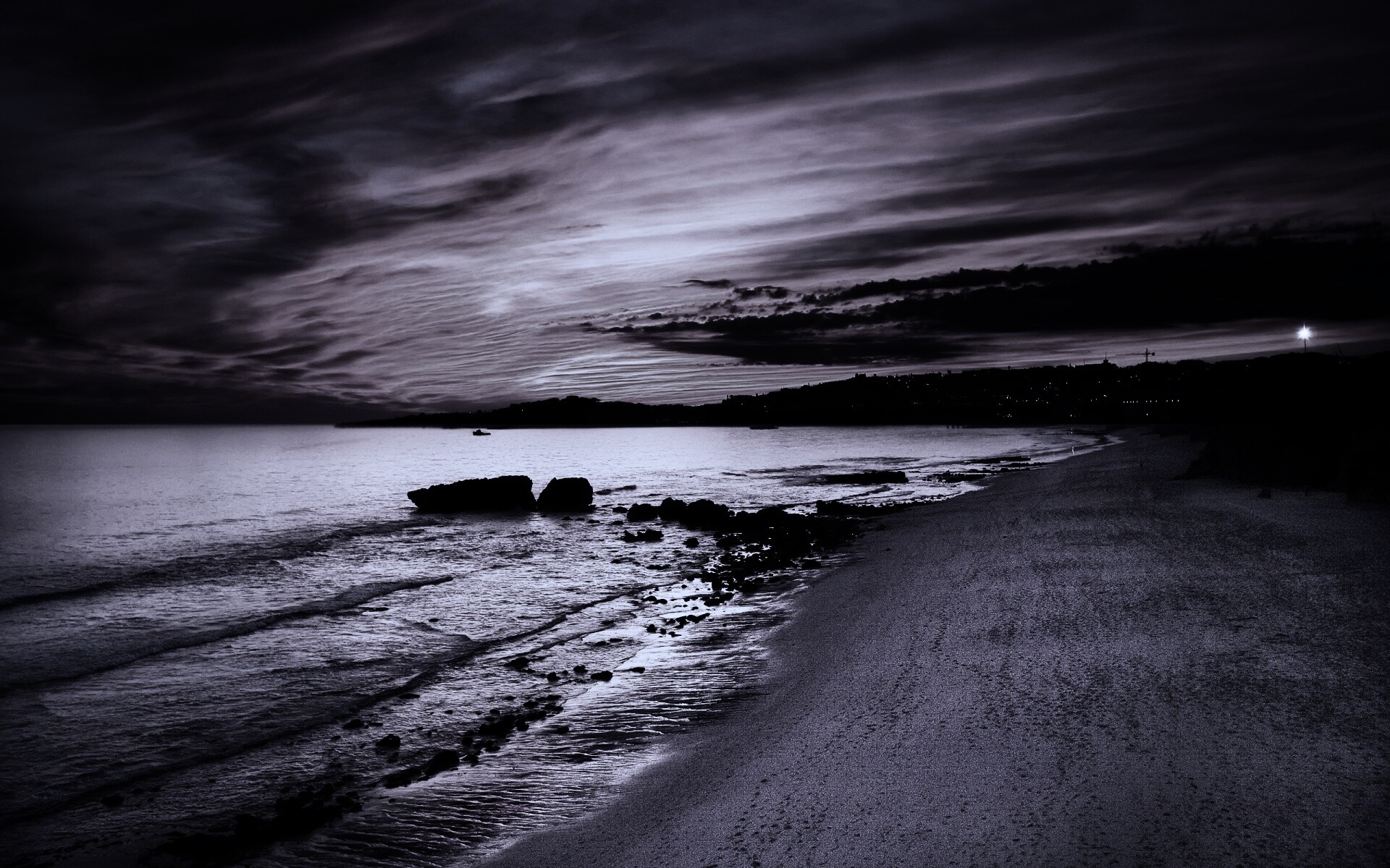 Бесподобный закат на море обои