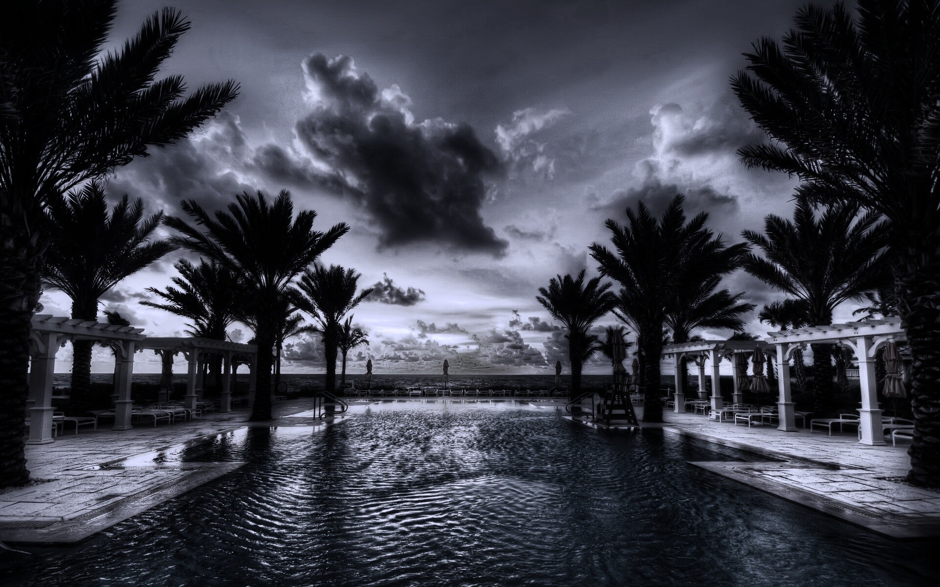 Бассейн обои