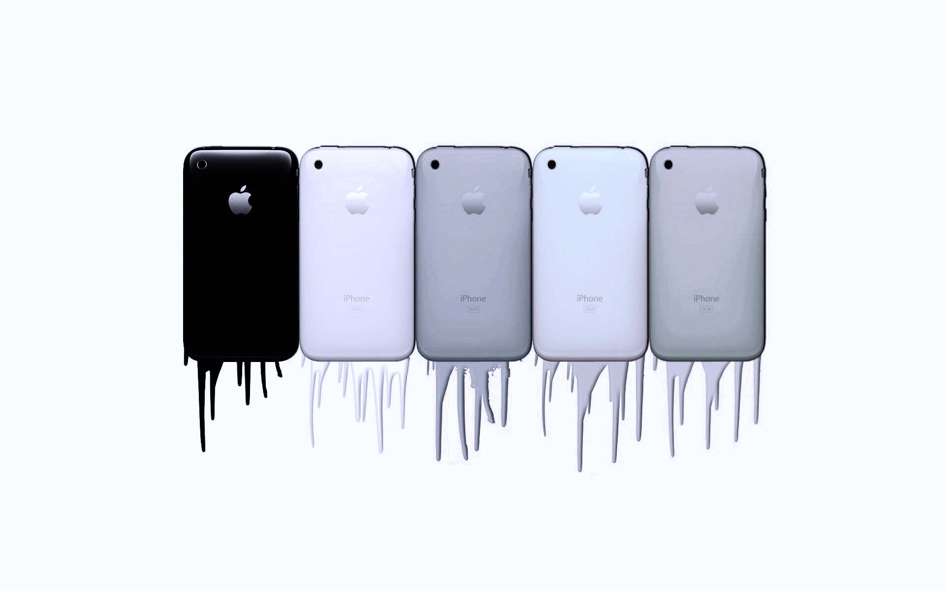 iPhone в разных цветах обои