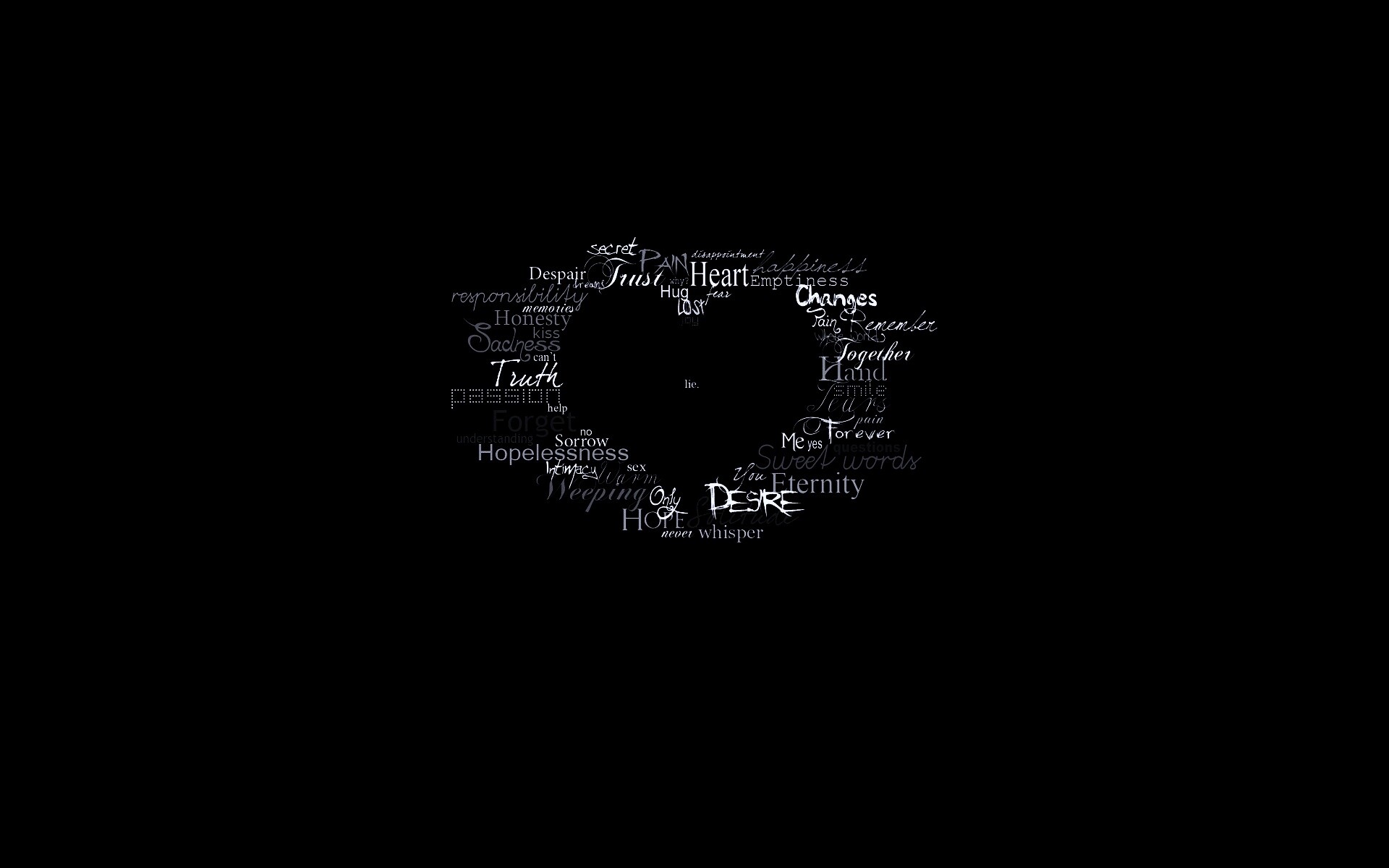 Слова о любви обои