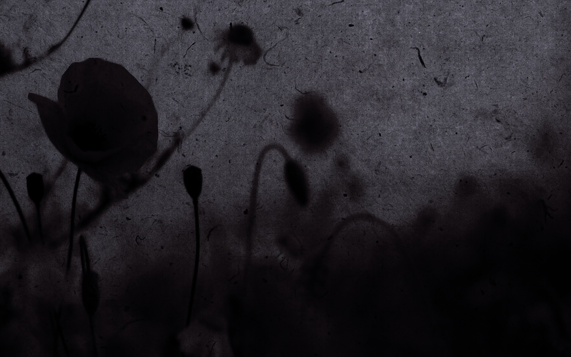 Кровавые цветы в стиле ретро обои