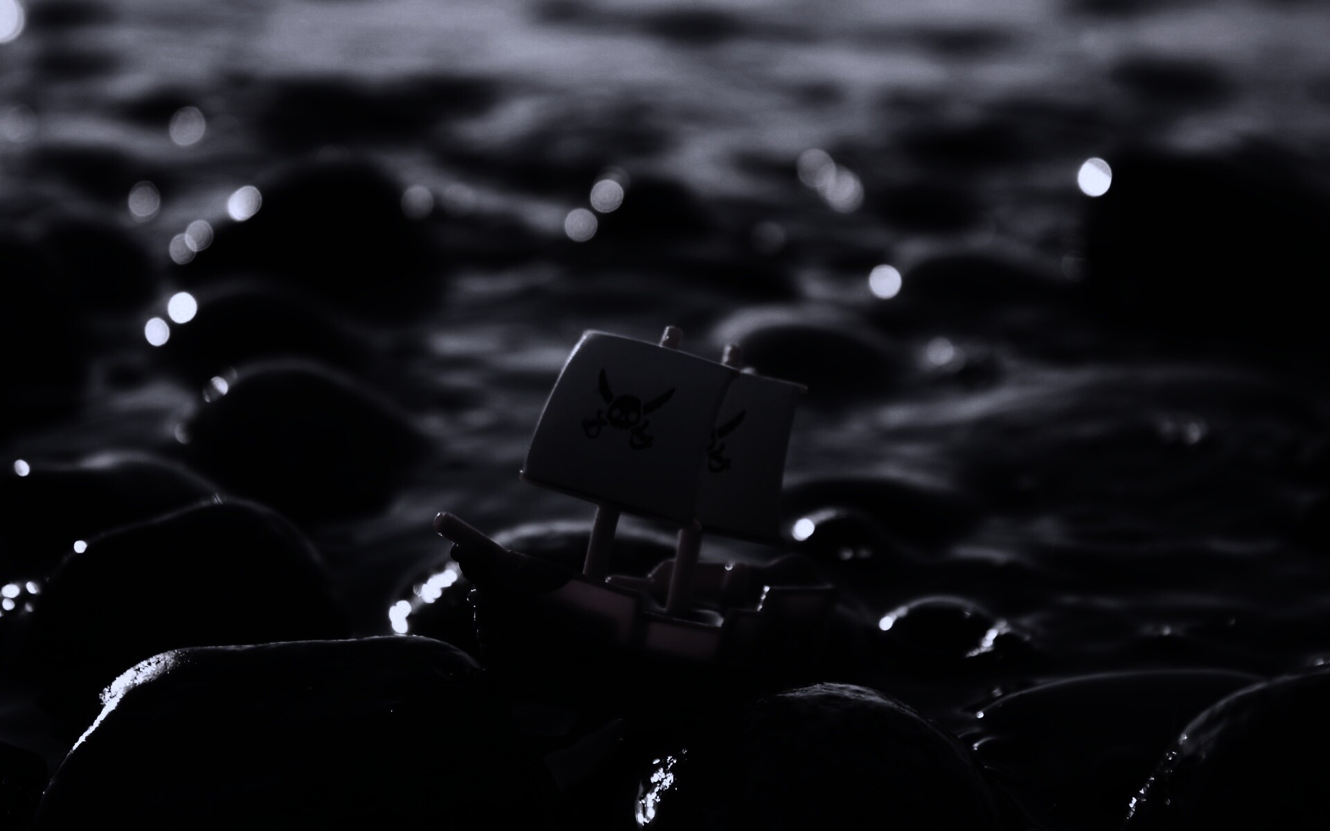 Пиратский корабль на мели обои