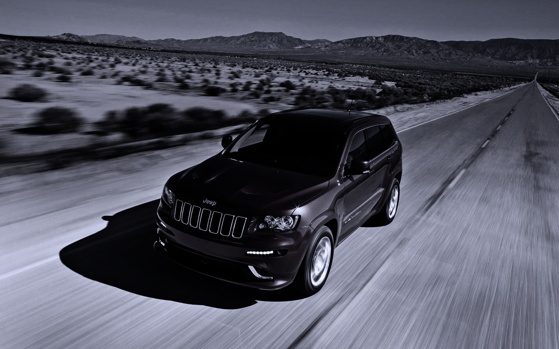 Красный Jeep обои