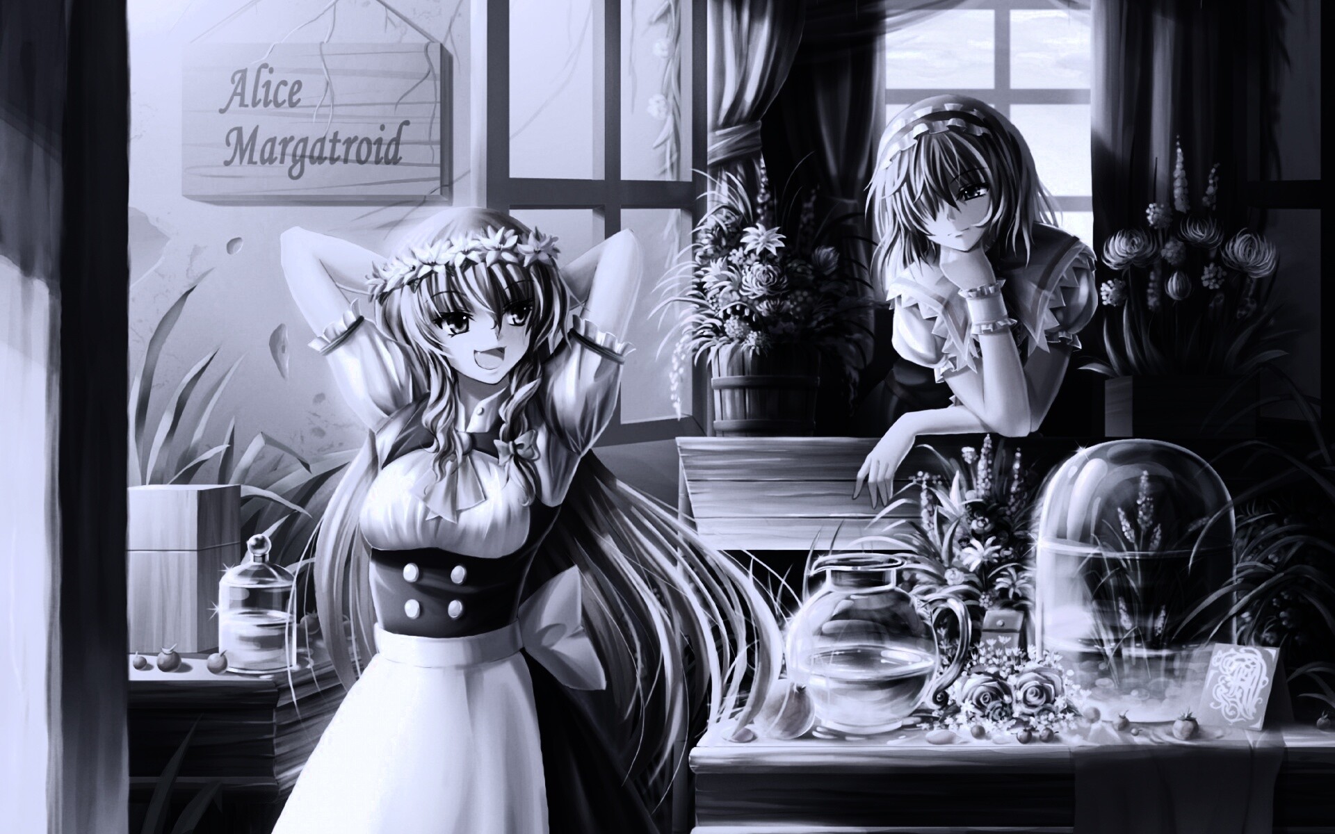 Анимешное утро обои