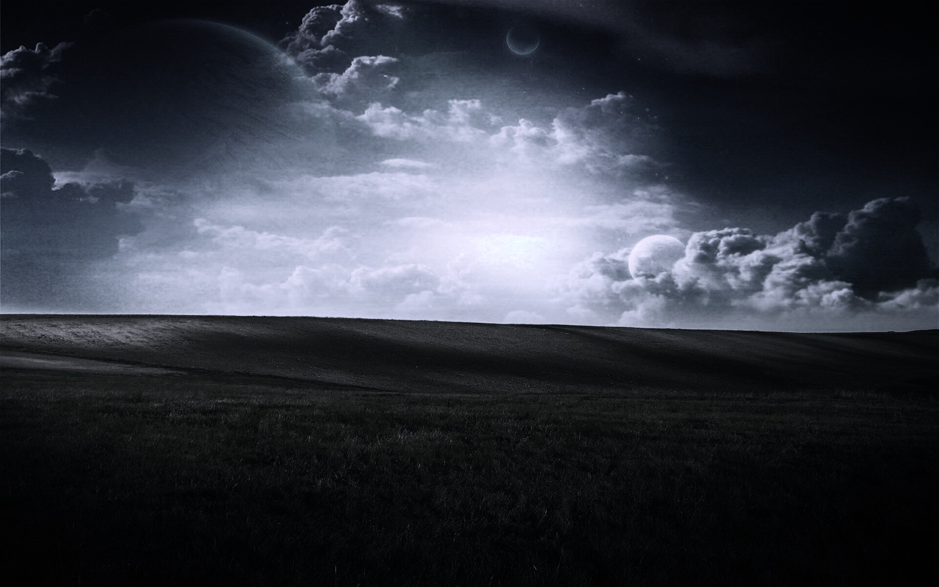 Луг на другой планете обои