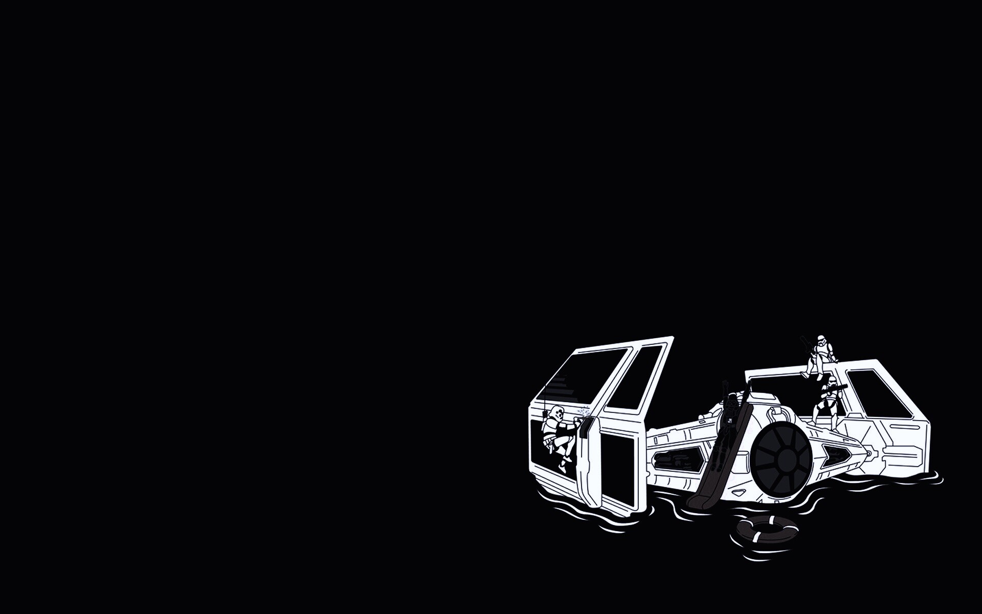 Истребитель империи в экстренной ситуации обои