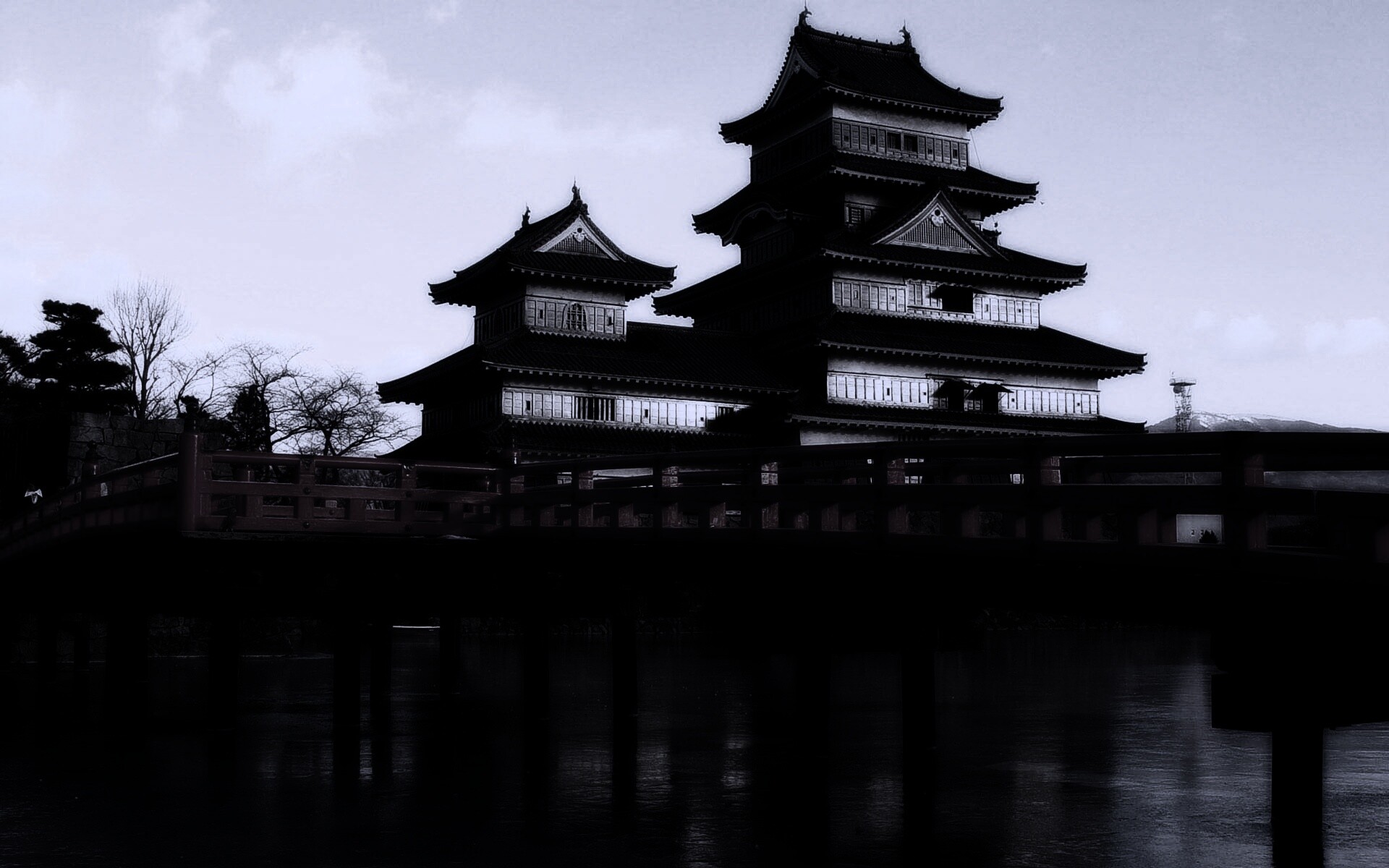 Дом на берегу обои