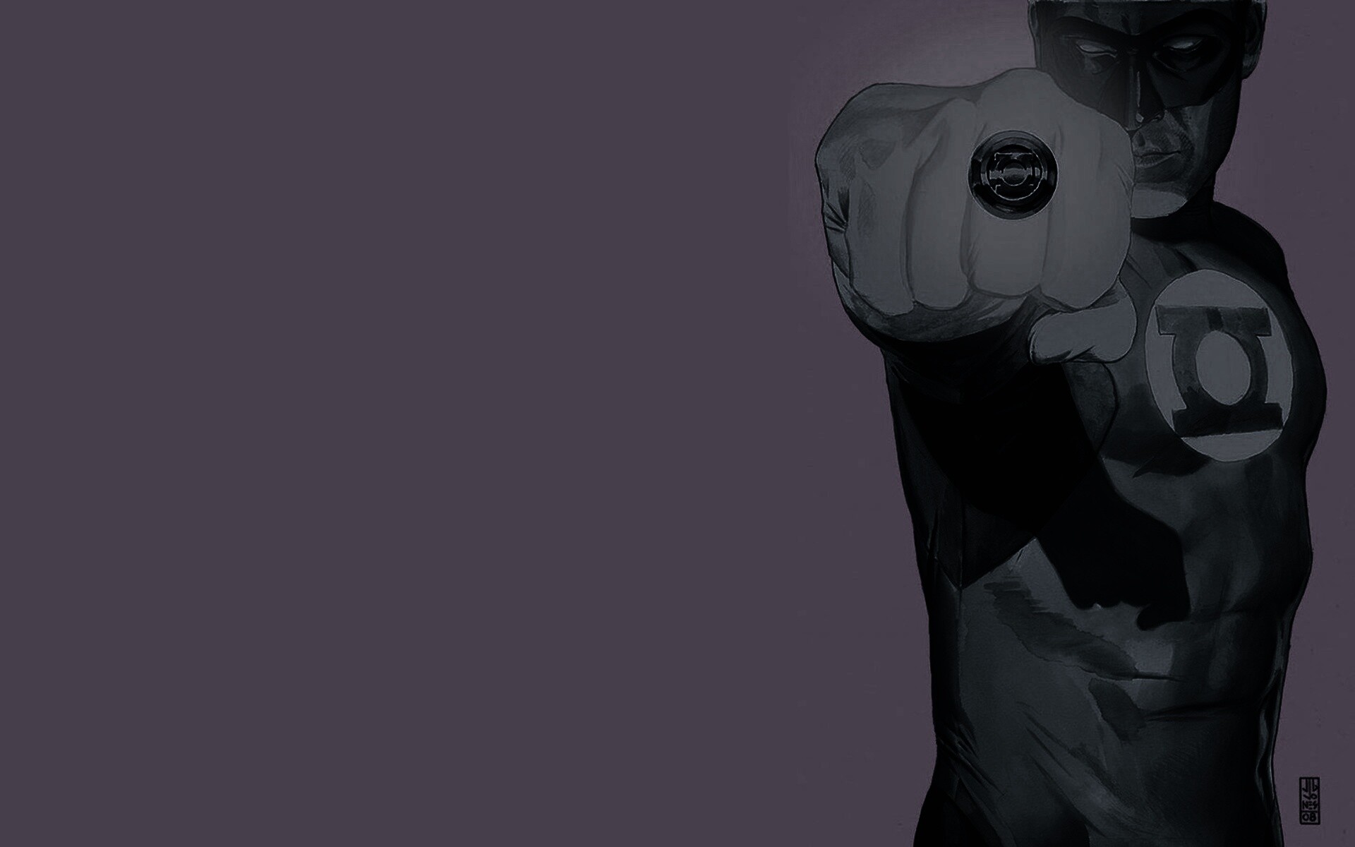 Зелёный фонарь рисунок обои