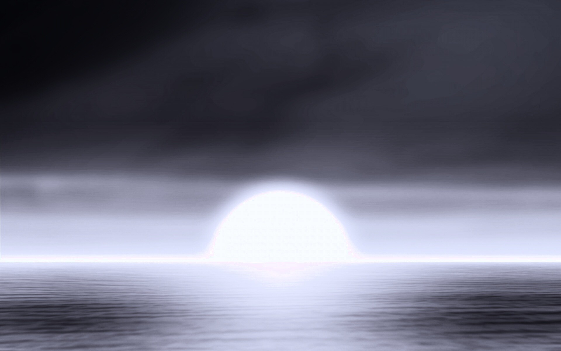 Нереальный закат обои