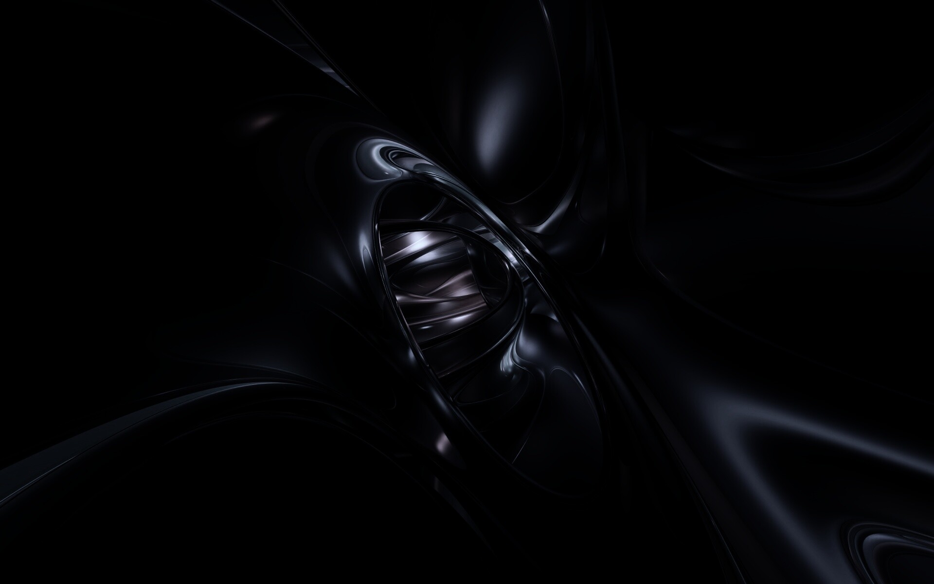 Темная переливчатая абстракция обои