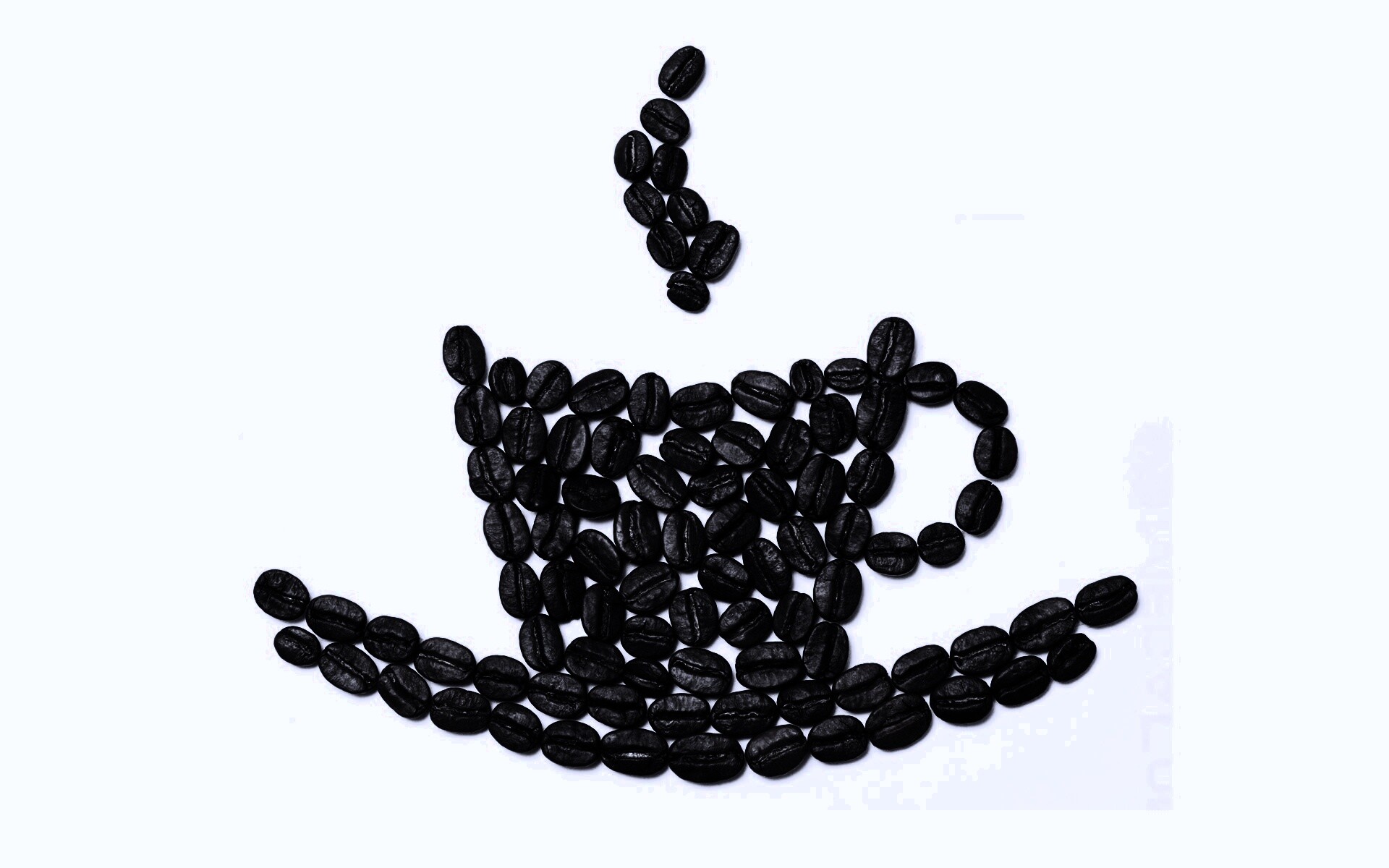 Картина из кофейных зёрен обои