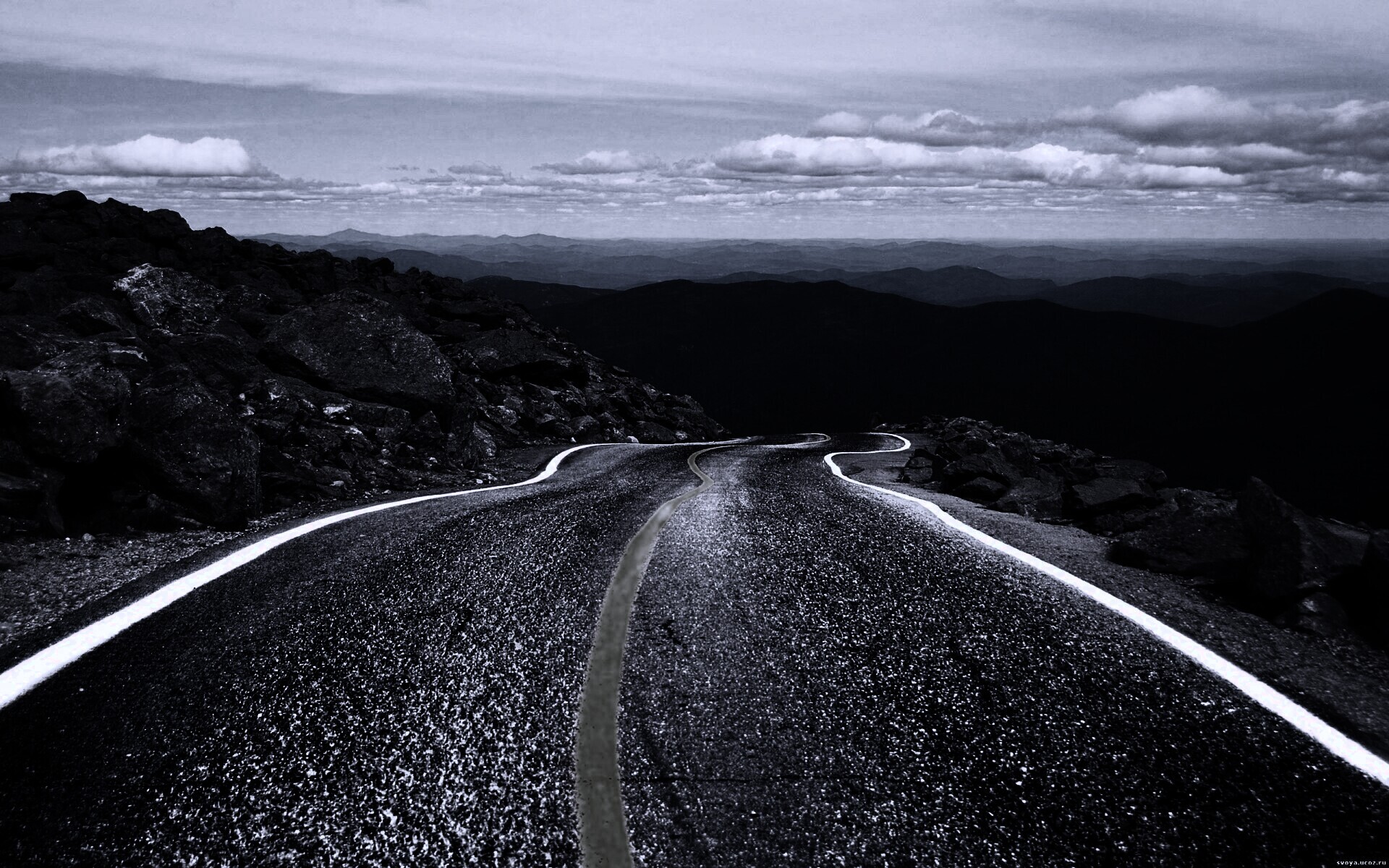 Горная дорога обои