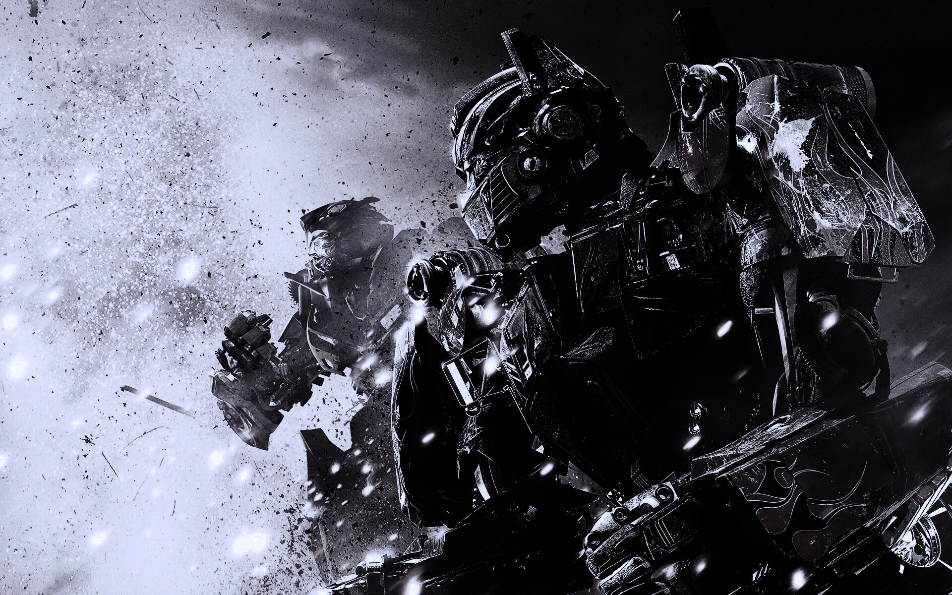 Оптимус Прайм и Бамблби обои