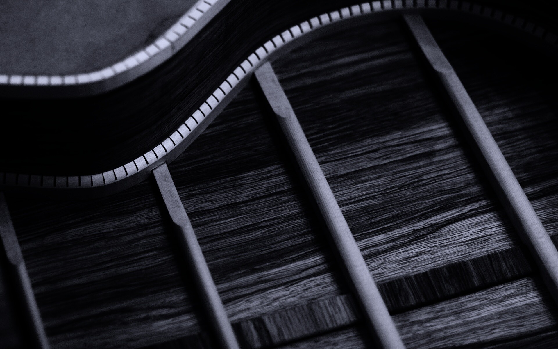 Гитара изнутри обои