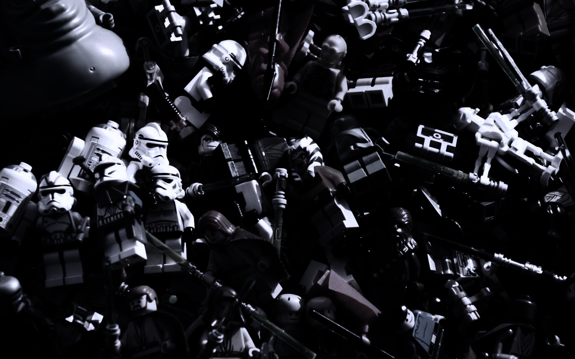 Человечки лего по мотивам звездных войн обои