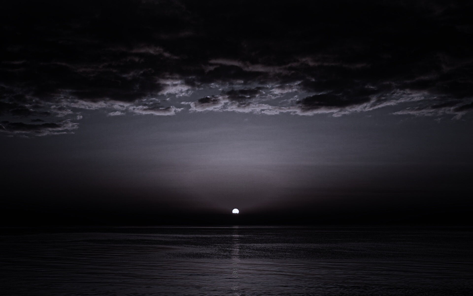 Багровый закат обои