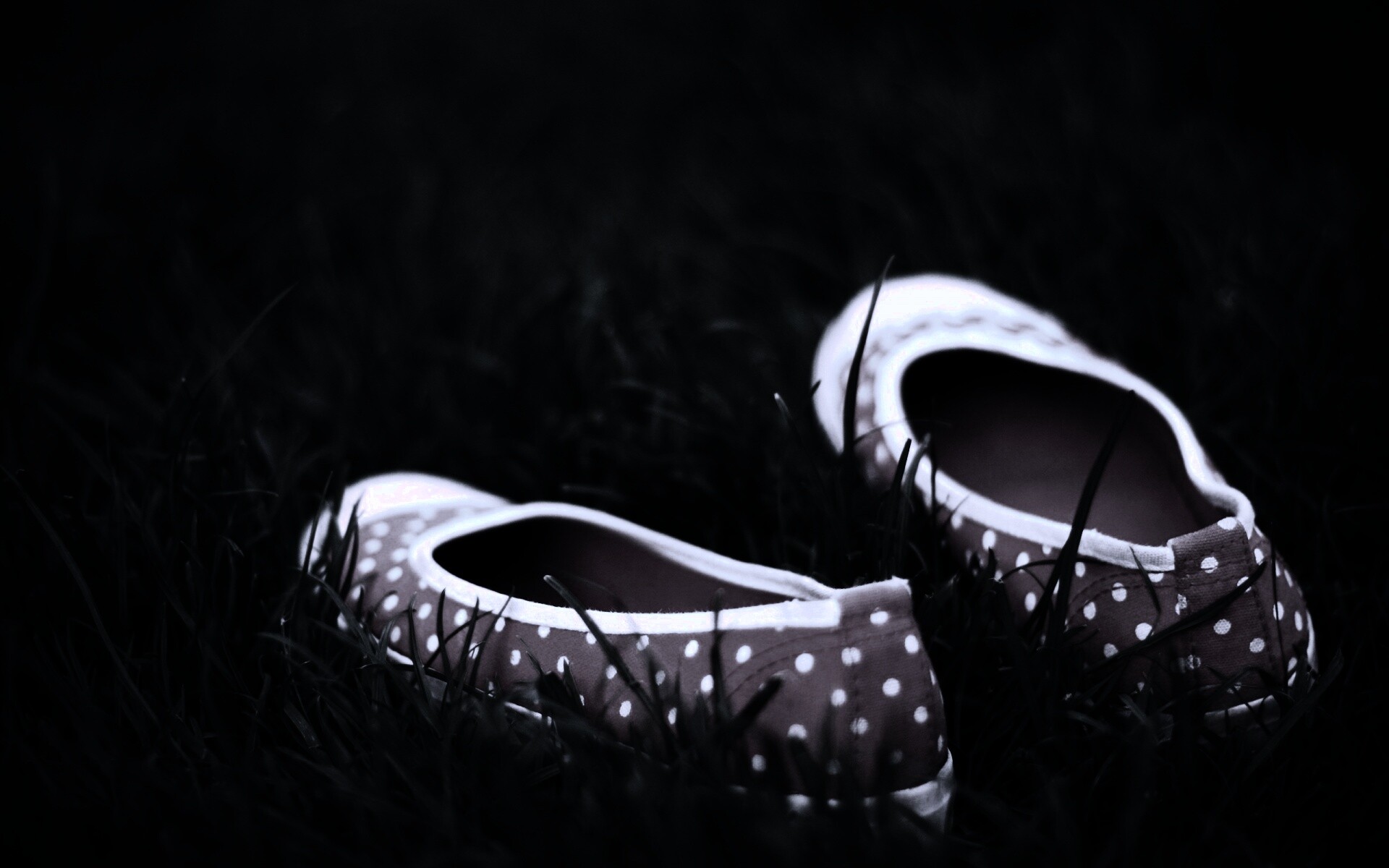 Красные тапки в горошек обои