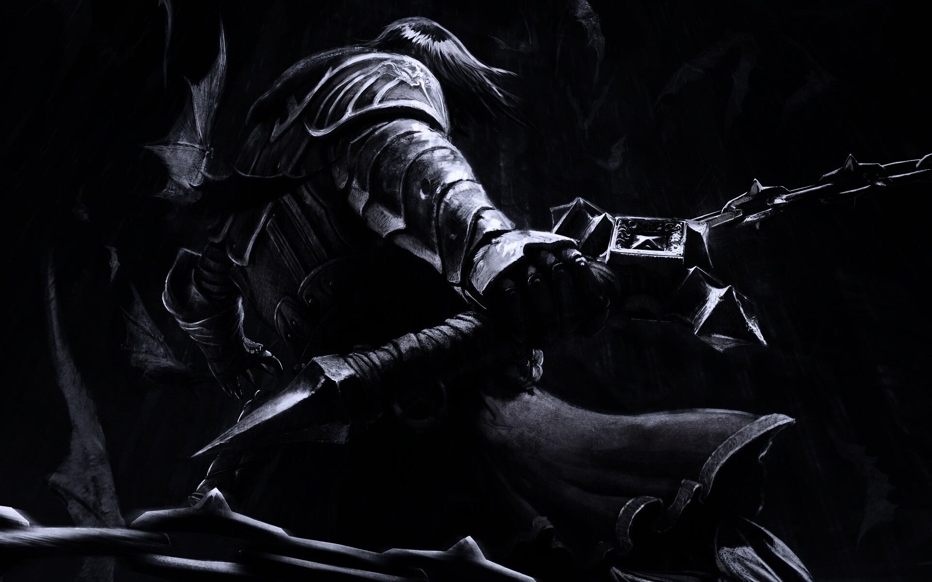 Воин с булавой обои