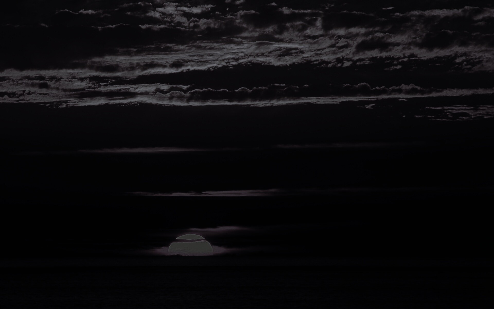 Закат в море обои