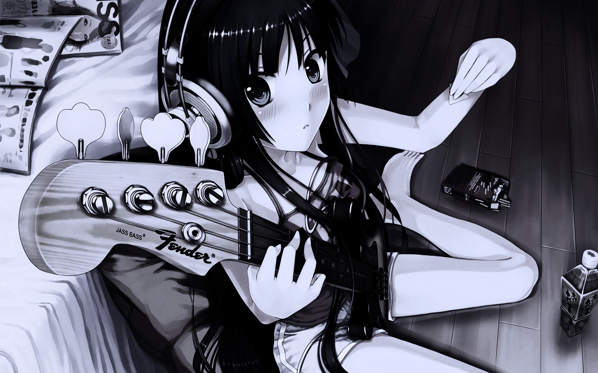 Лоли с гитарой обои