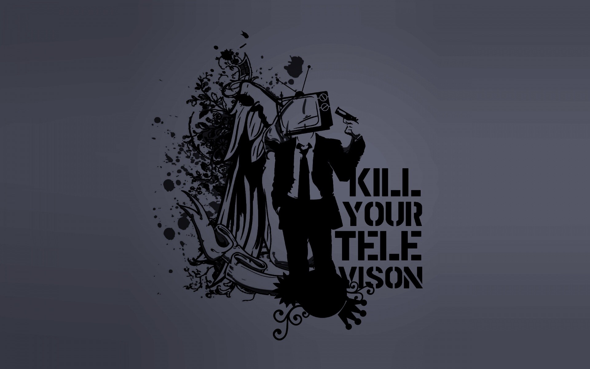 Убейте свой телевизор обои