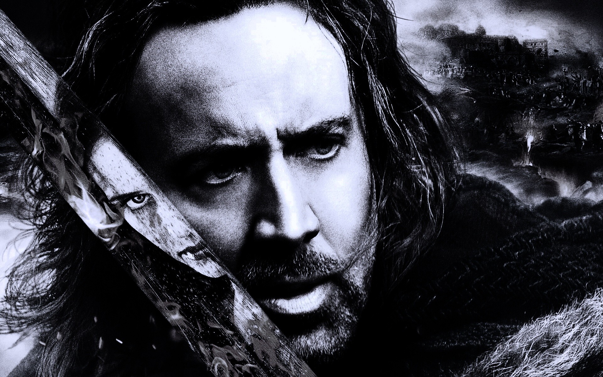 Николас Кейдж в фильме Время ведьм обои