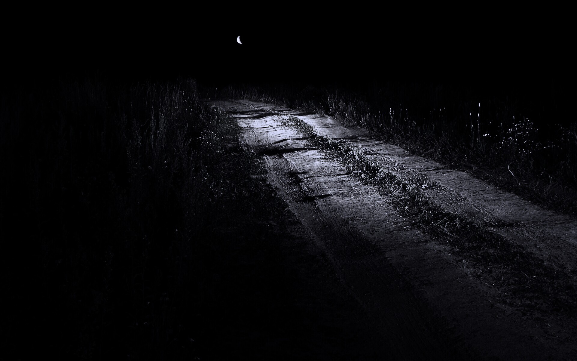 Ночная дорога обои