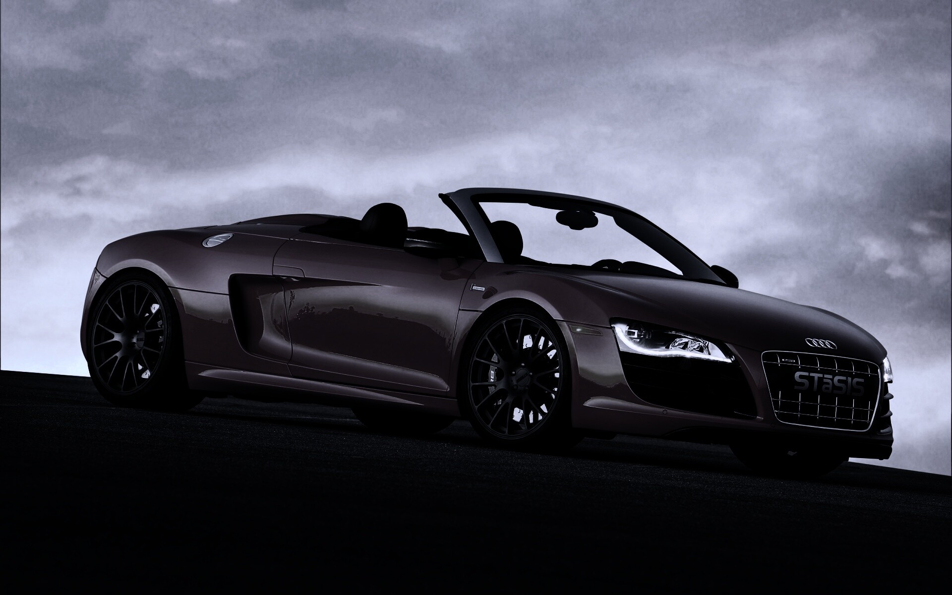 Красная Audi обои