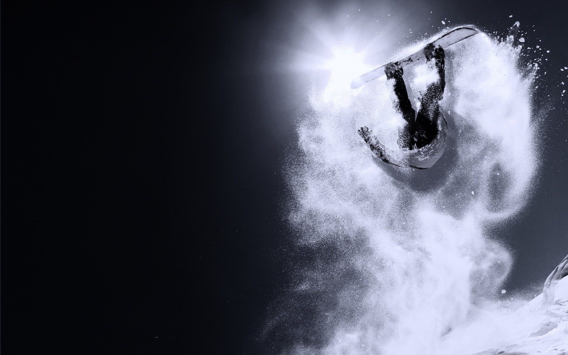 Прыжок на сноуборде обои