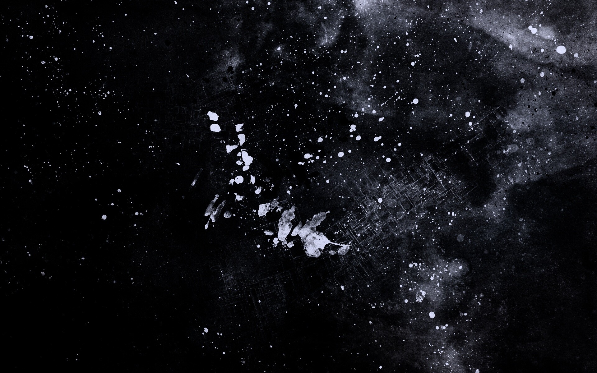 Паттер из красок и штрихов обои