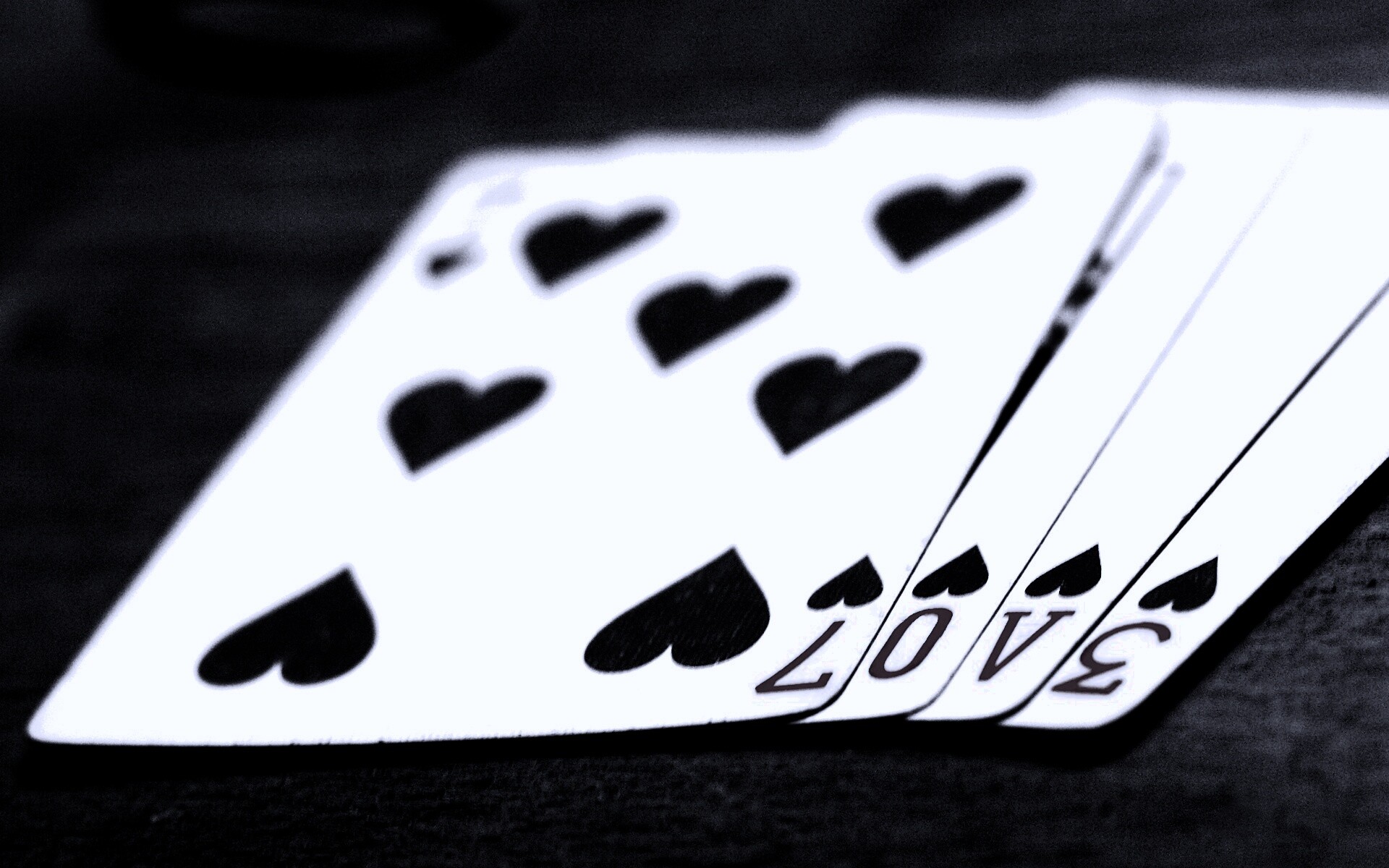 Любовь и карты обои