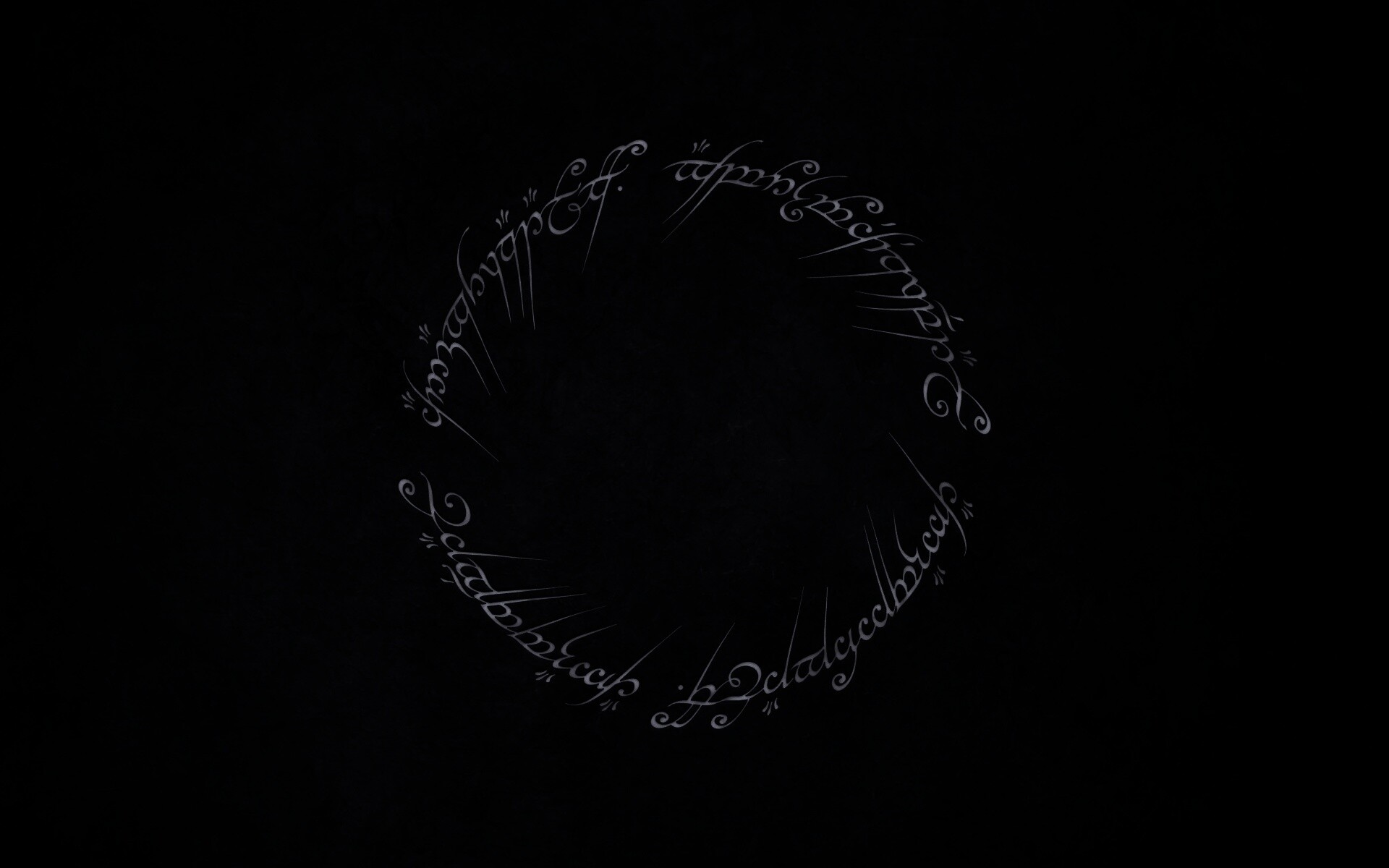 Кольцо всевластья - узор обои