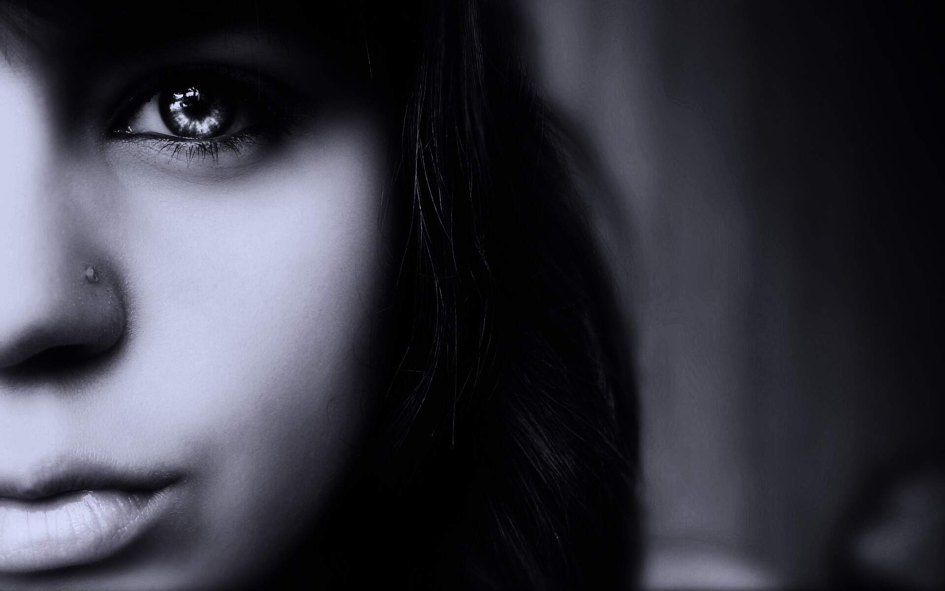 Лицо крупным планом обои